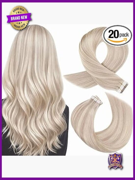 20pcs Remy Tape In Hair Extensions Straight 20 Inch Real Human Hair main image 4